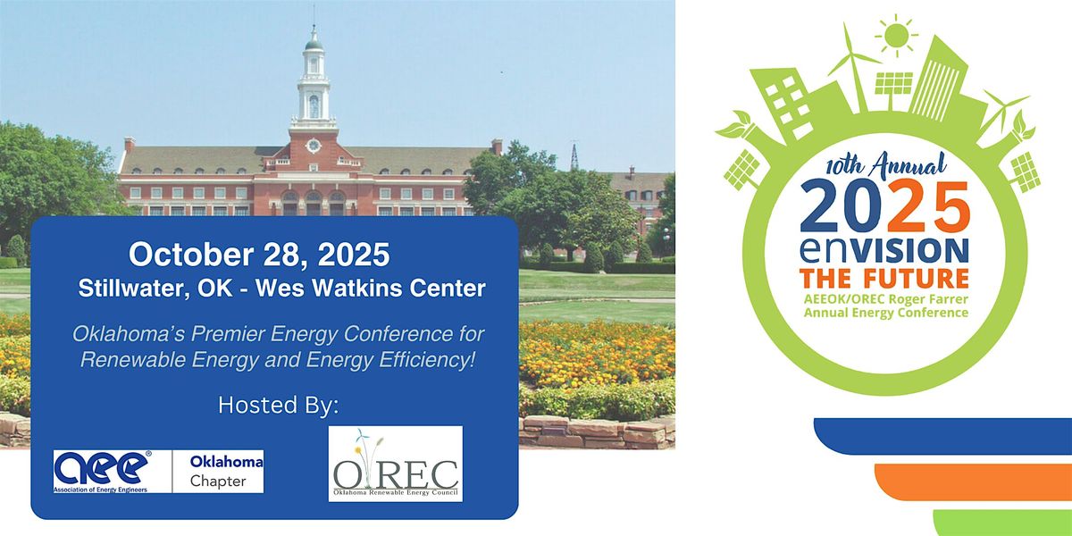 2025 EnVision the Future: Roger Farrer Energy Conference, 28 October | Event in Stillwater | AllEvents