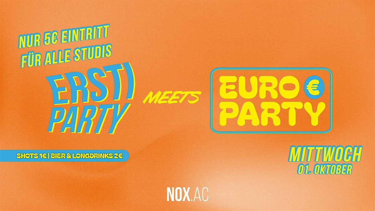 ERSTI PARTY meets €-PARTY, 1 October | Event in Aachen | AllEvents
