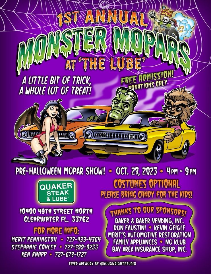 Monster Mopars at The Lube, Quaker Steak and Lube (10400 49th Street N