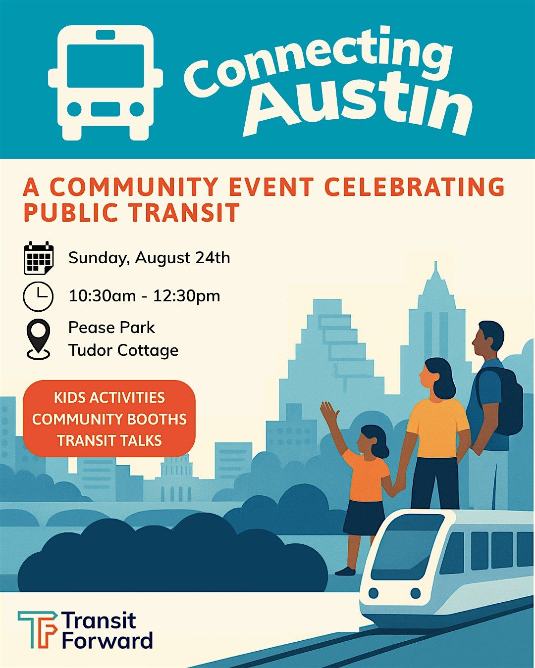 Connecting Austin: Transit Family Fun Day, 24 August | Event in Austin | AllEvents