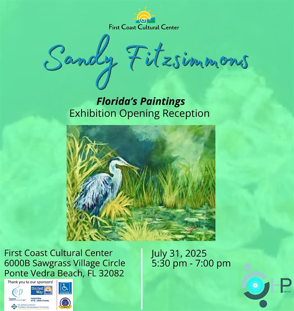Florida's Paintings by Sandy Fitzsimmons, 31 July | Event in Ponte Vedra Beach | AllEvents