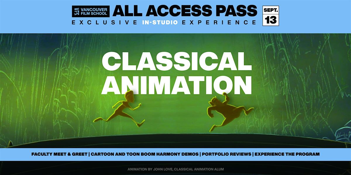VFS All Access Pass | Classical Animation, 13 September | Event in Vancouver | AllEvents