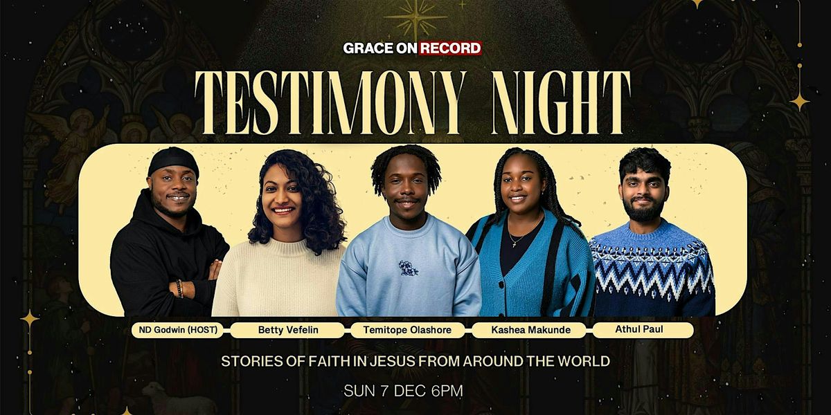 Testimony Night 2025 - Christmas Edition, 7 December | Event in Cardiff | AllEvents