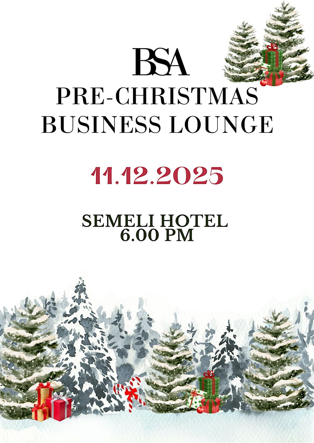 BSA Pre-Christmas Business Lounge: Strategy, Gifting & Connection, 11 December | Event in Street | AllEvents