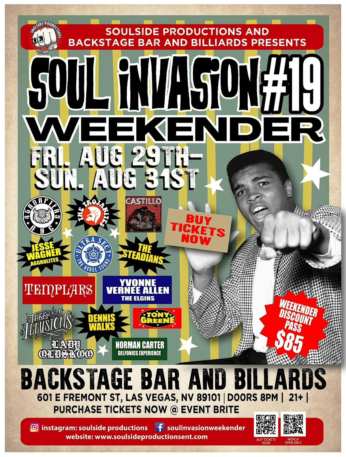 SOUL INVASION WEEKENDER ( DISCOUNT PASS), 29 August | Event in Las Vegas | AllEvents