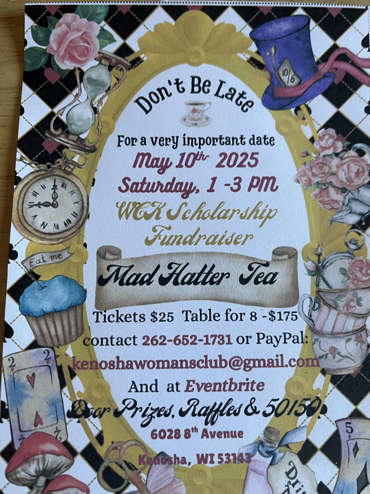 Mad Hatter Tea, 10 May | Event in Kenosha | AllEvents