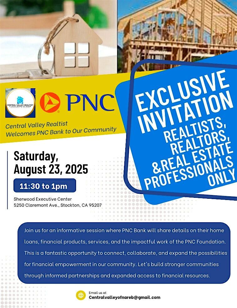 PNC Bank Introduces Their Down Payment Assistance, 23 August | Event in Stockton | AllEvents