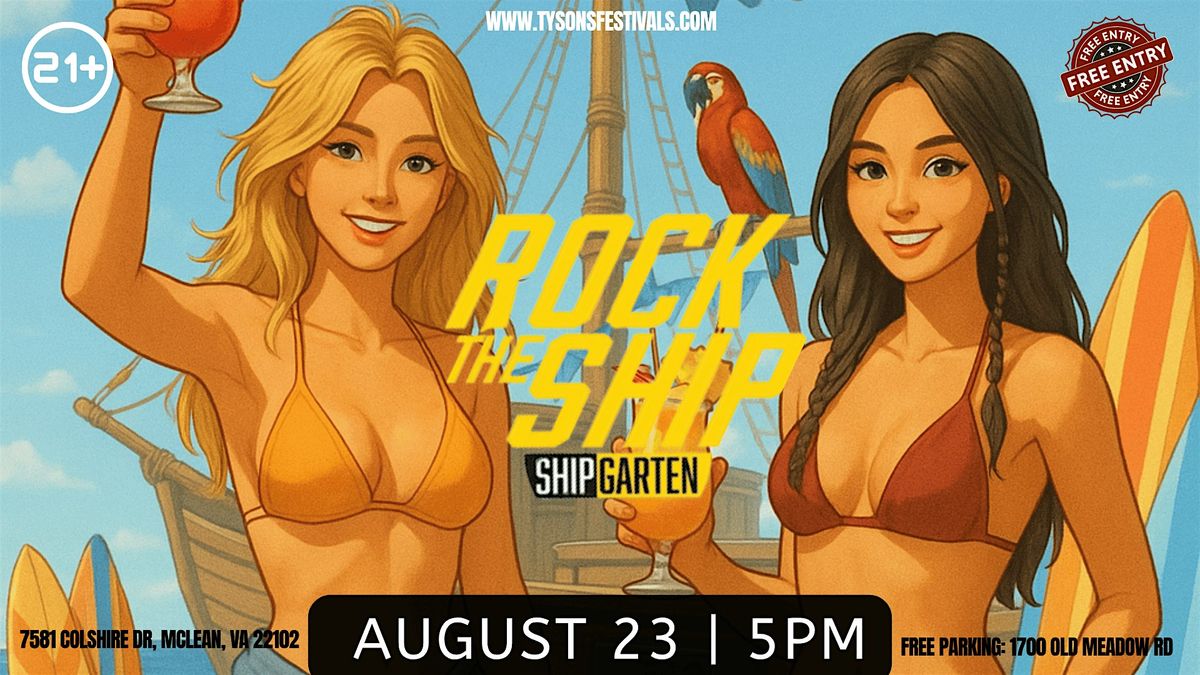Rock The Ship DAY PARTY Vol. 13, 23 August | Event in Mclean | AllEvents