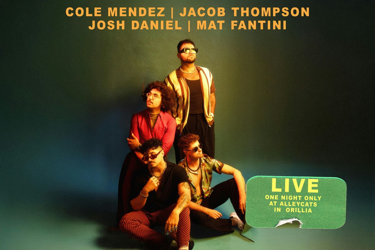 Cole Mendez, Jacob Thompson,  Josh Daniel, Mat Fantini @ Alleycats Music, 9 December | Event in Orillia | AllEvents