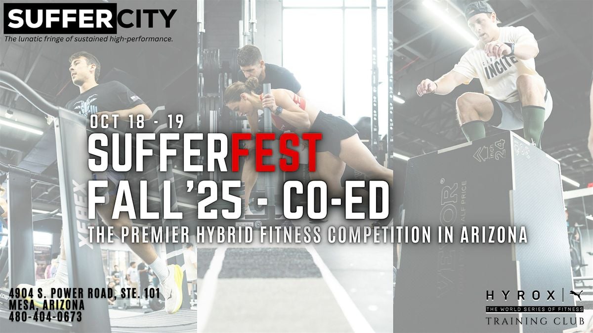 SufferFest'25 - Fall Event {Co-Ed}, 18 October | Event in Gilbert | AllEvents