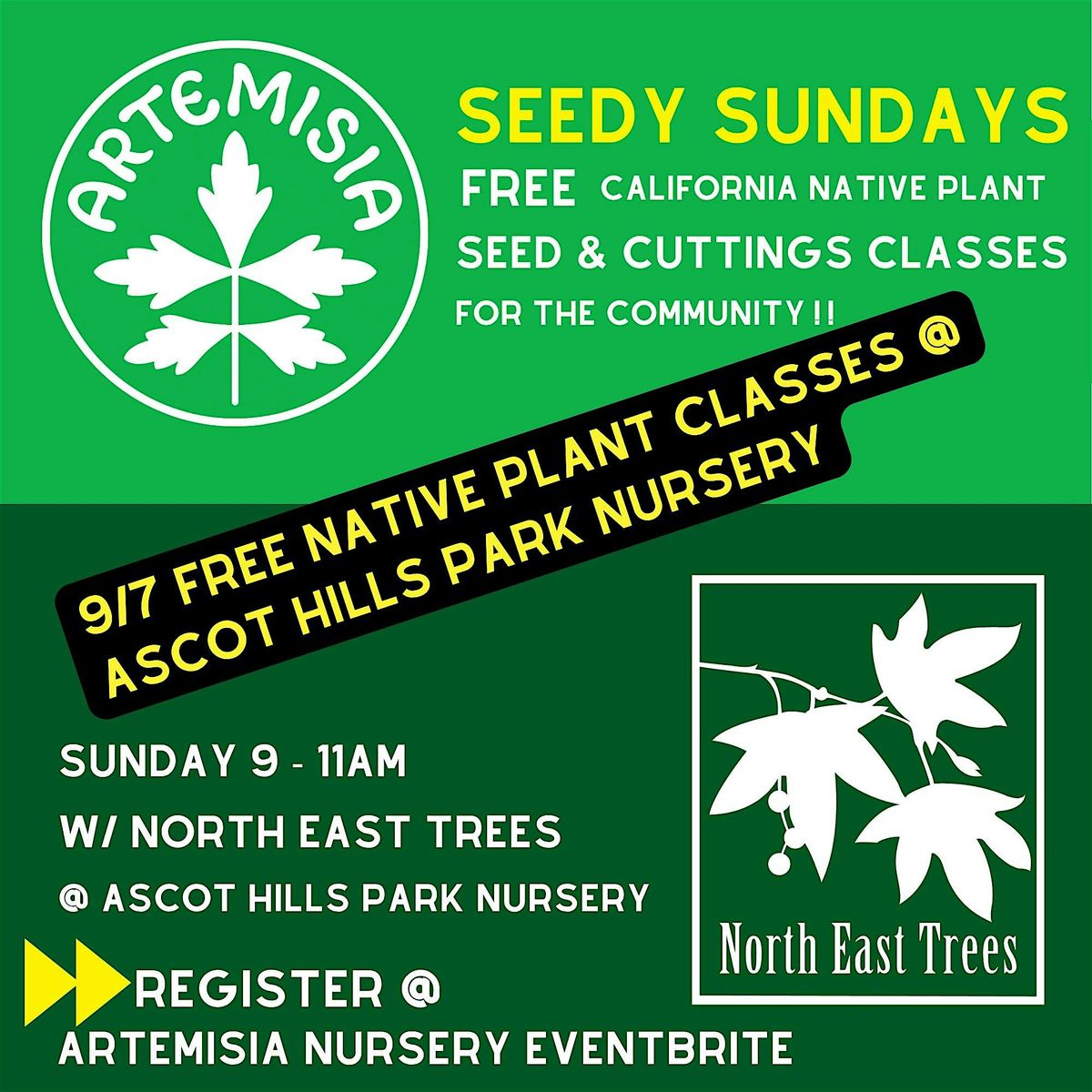 Native Plant & Seed Propogation Classes - FREE @ Ascot Hills Park, 7 September | Event in Los Angeles