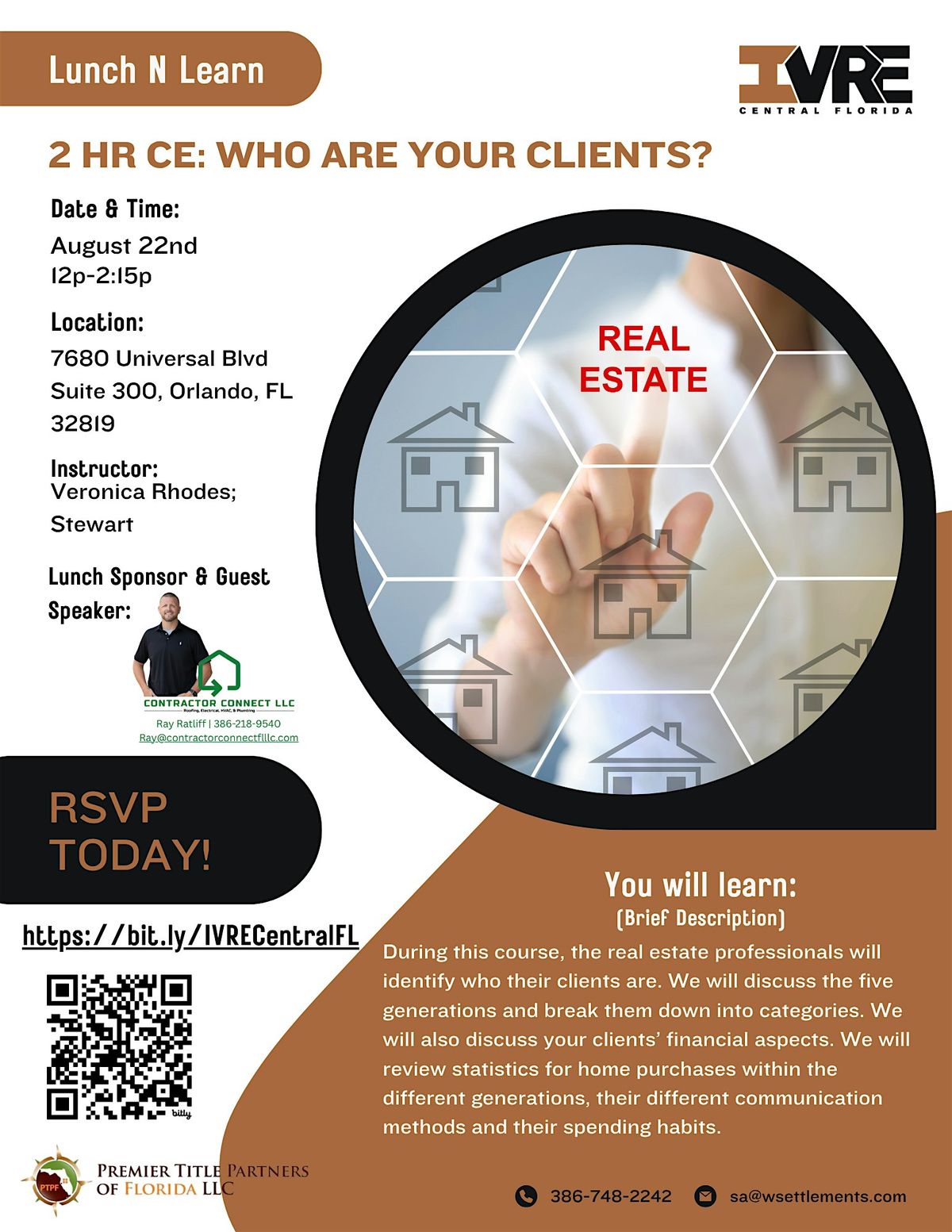Lunch N Learn | 2 Hours CE Who Are Your Clients, 22 August | Event in Orlando | AllEvents