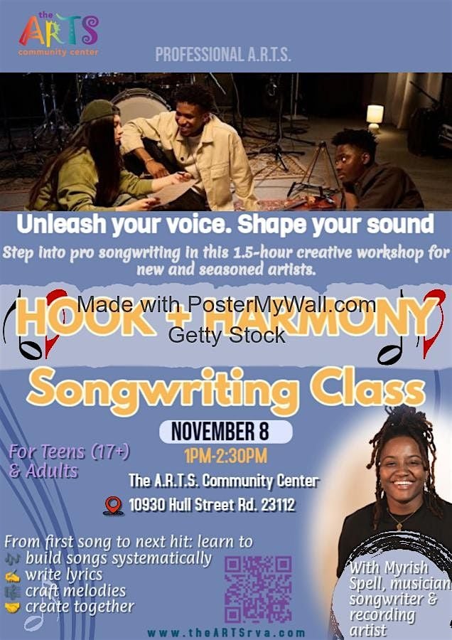Hook & Harmony: A Songwriting Lab, 8 November | Event in Midlothian | AllEvents