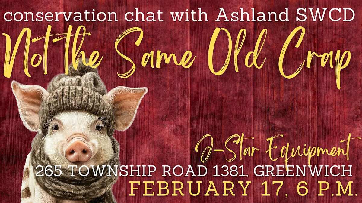 Conservation Chat: Not the Same Old Crap, 17 February | Event in Greenwich | AllEvents