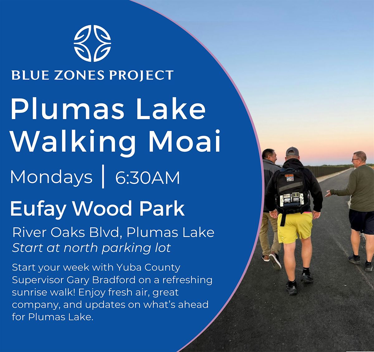 Walking Moai @ Plumas Lake with Blue Zones Project Yuba Sutter | Event in Plumas Lake | AllEvents