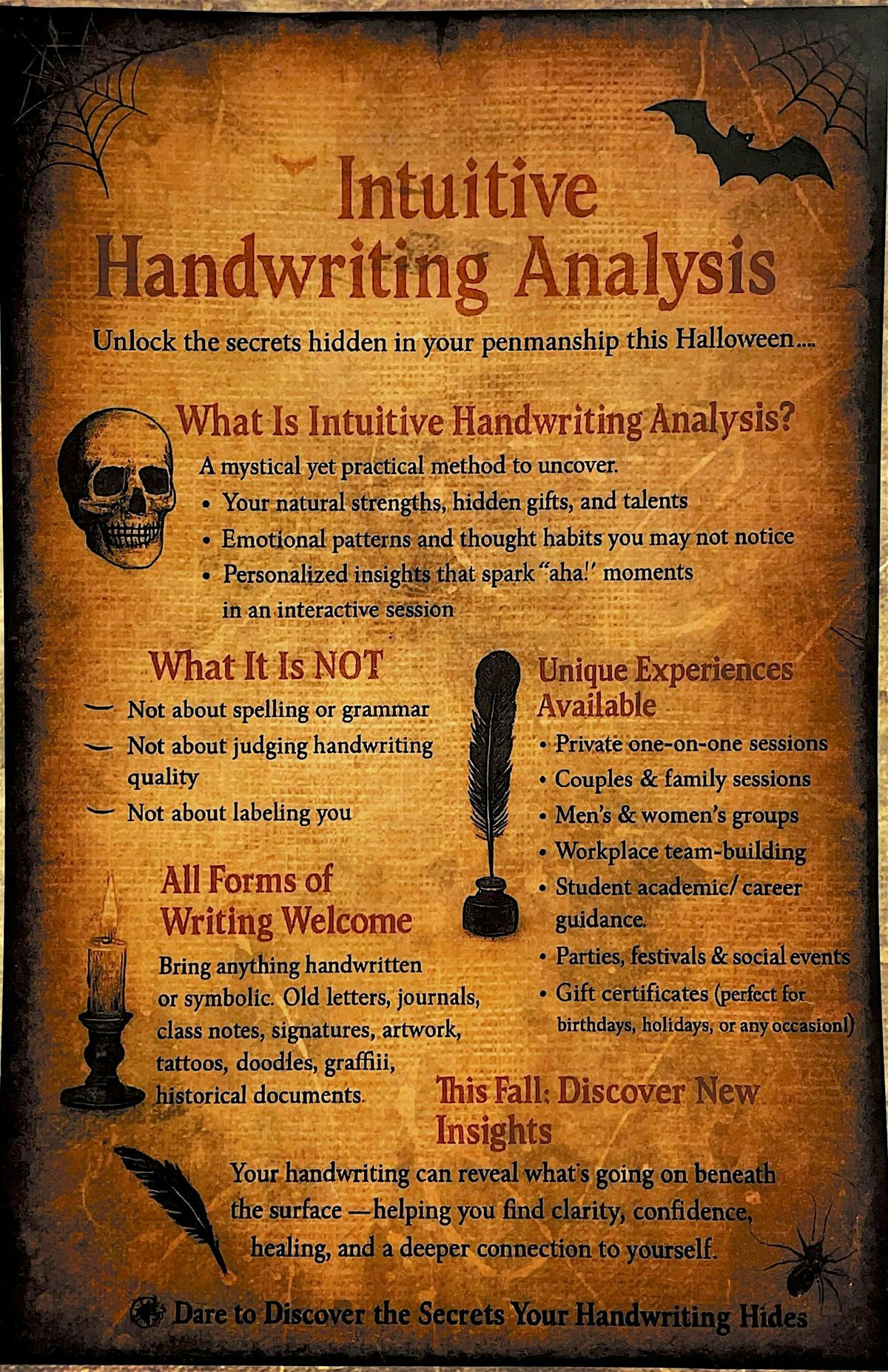 INTUITIVE HANDWRITING ANALYIS, 30 October | Event in Omaha | AllEvents