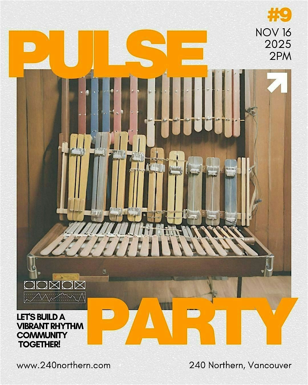 Pulse Party #9 - Showcasing the world of Percussion, 16 November | Event in Vancouver | AllEvents