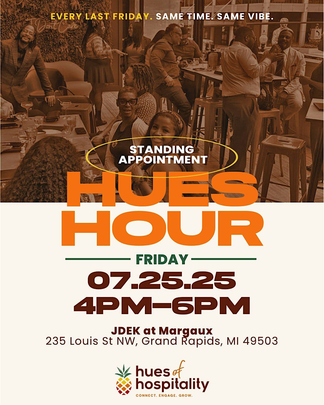Hues Hour: Last Friday July Meet Up, 25 July | Event in Grand Rapids | AllEvents