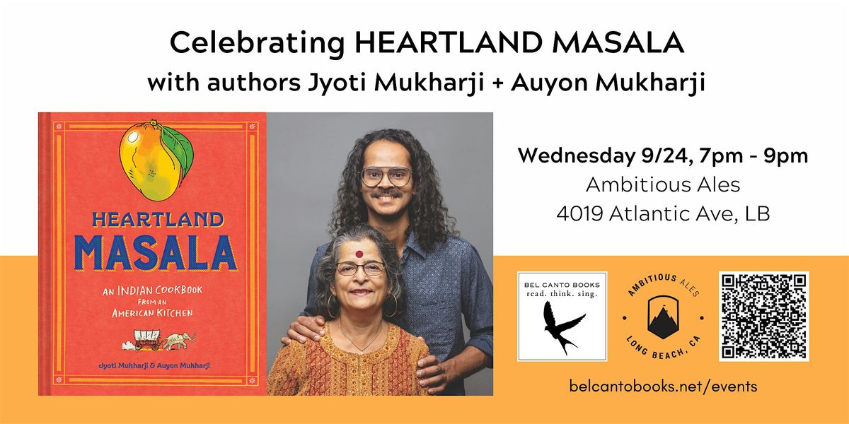 Celebrating the Book Launch of HEARTLAND MASALA with Bel Canto Books, 24 September | Event in Long Beach | AllEvents