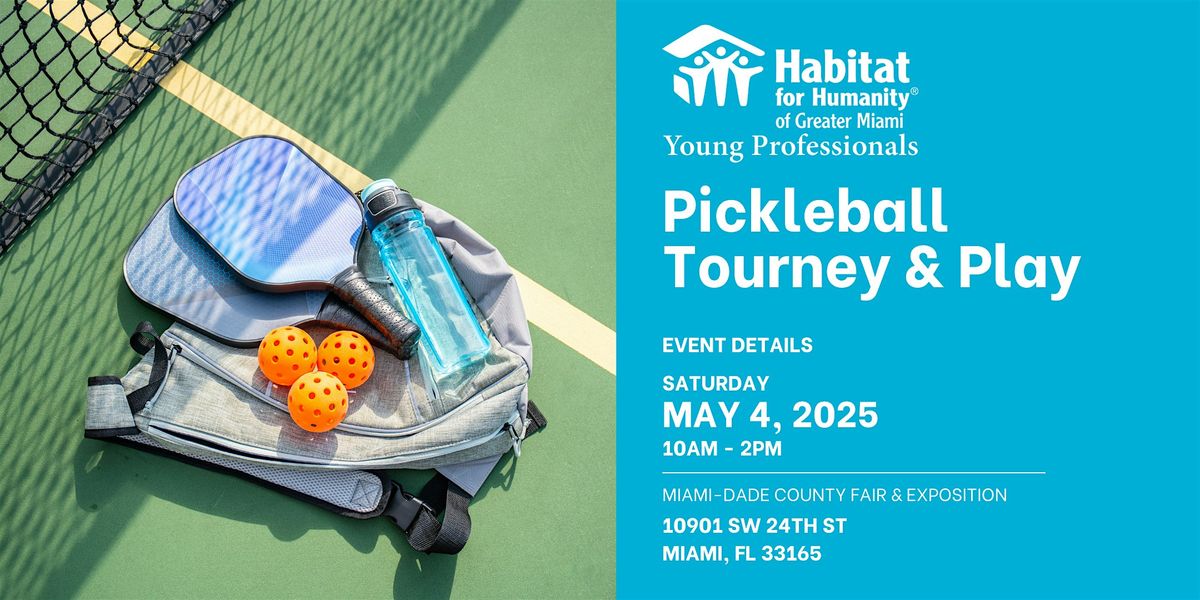 Miami Habitat Young Professionals Pickleball Tourney & Play, 4 May | Event in Miami | AllEvents