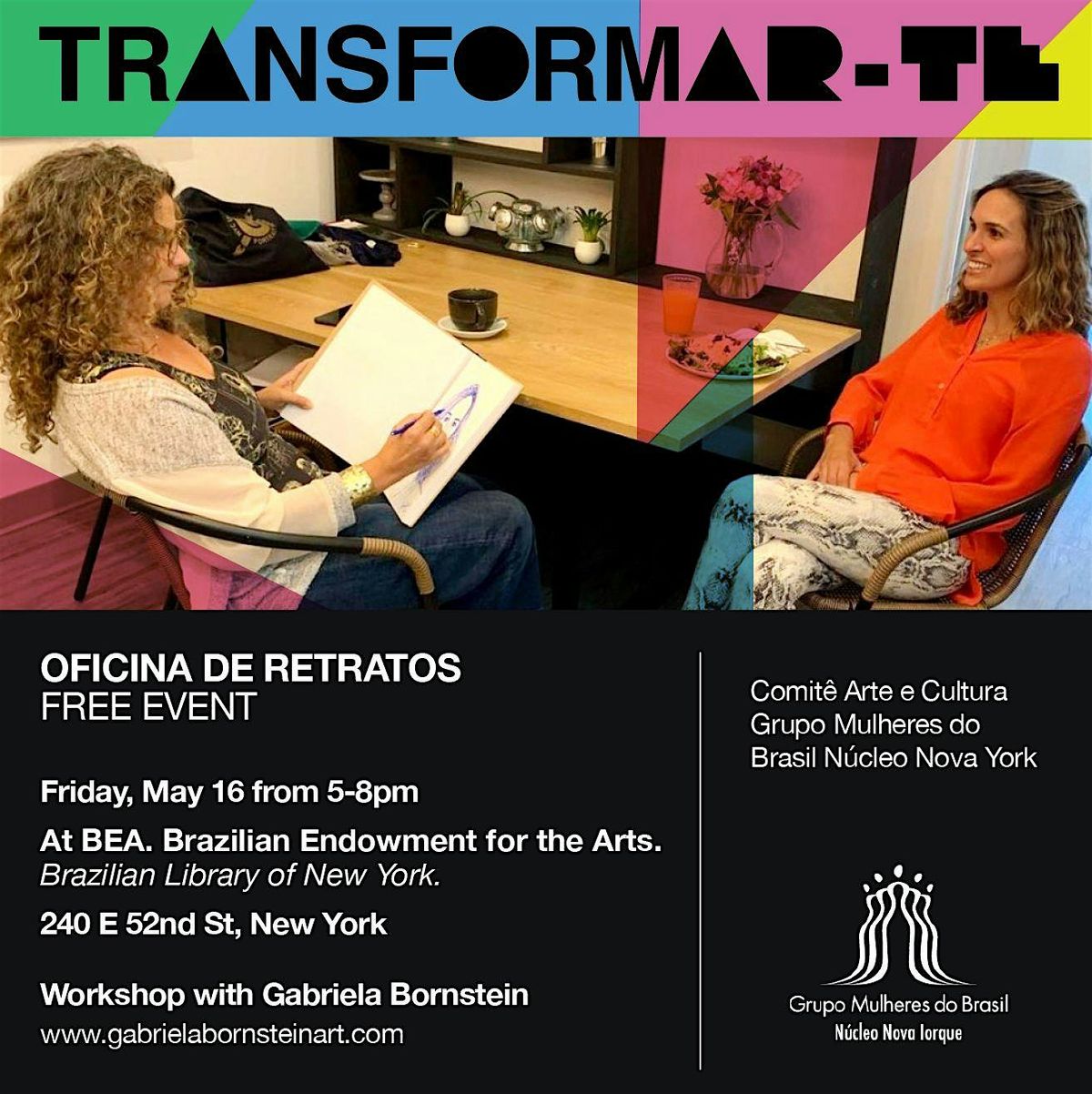 Transformar-Te, Oficina de Retratos, 16 May | Event in New York | AllEvents