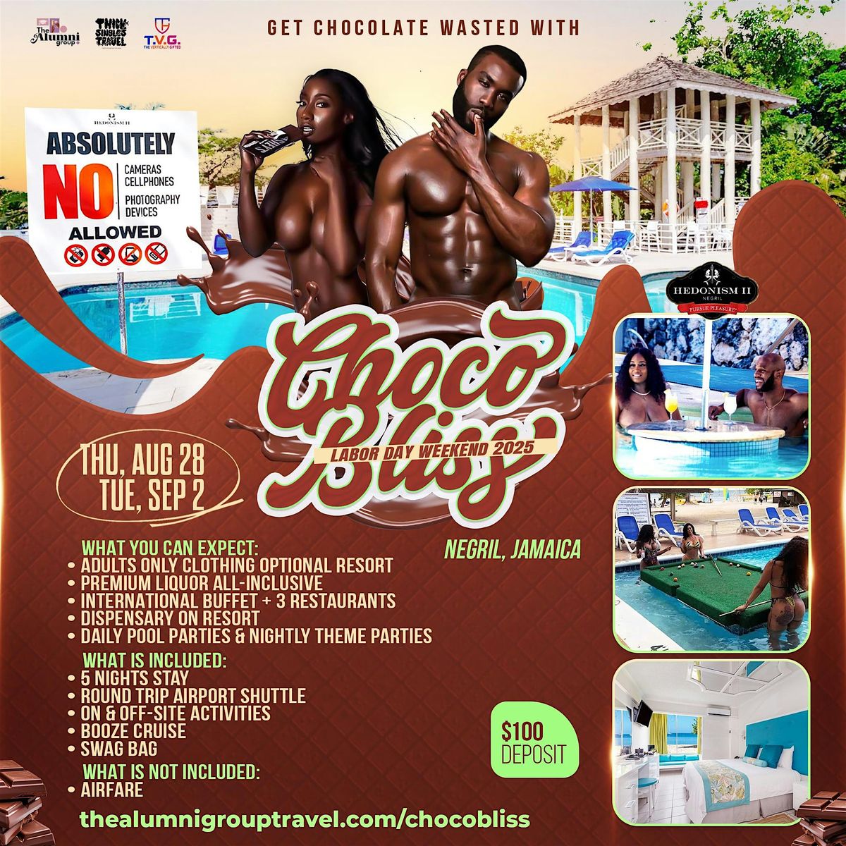 Choco Bliss - Labor Day Weekend at Hedonism II Resort in Negril, Jamaica, 28 August | Event in Negril | AllEvents