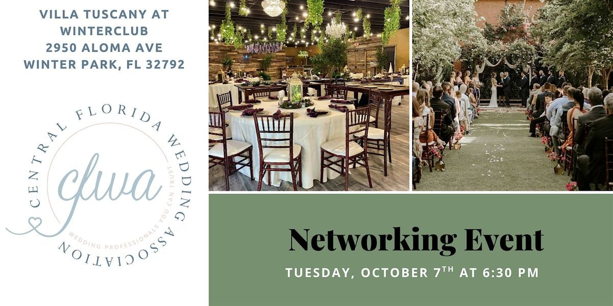 CFWA October Networking Event at Villa Tuscany at WinterClub, 7 October | Event in Winter Park | AllEvents