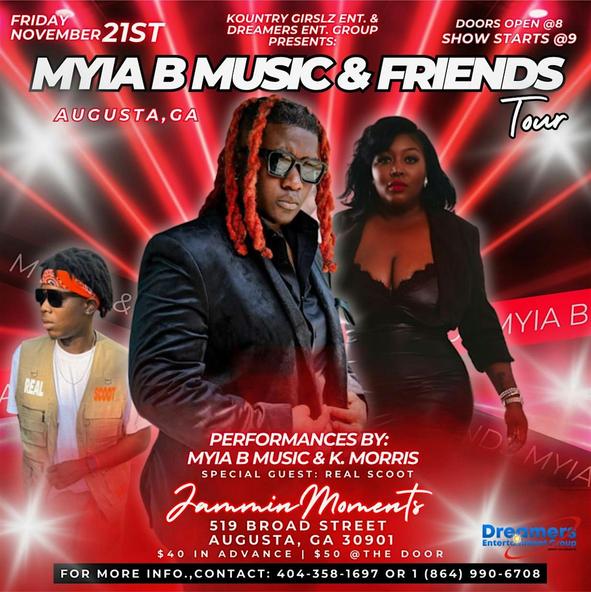 MYIA B MUSIC AND FRIENDS "THE TOUR" - (AUGUSTA, GA), 21 November | Event in Augusta | AllEvents