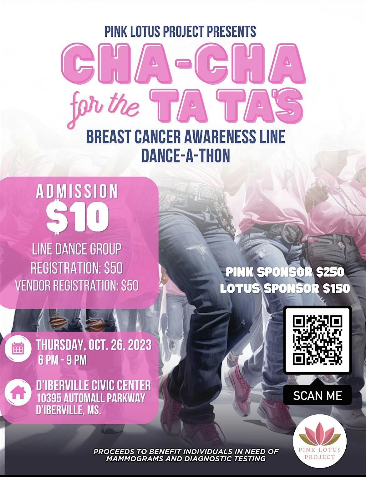 Copy of Cha Cha for the Ta Ta's Breast Cancer Event, 30 October | Event in Biloxi | AllEvents