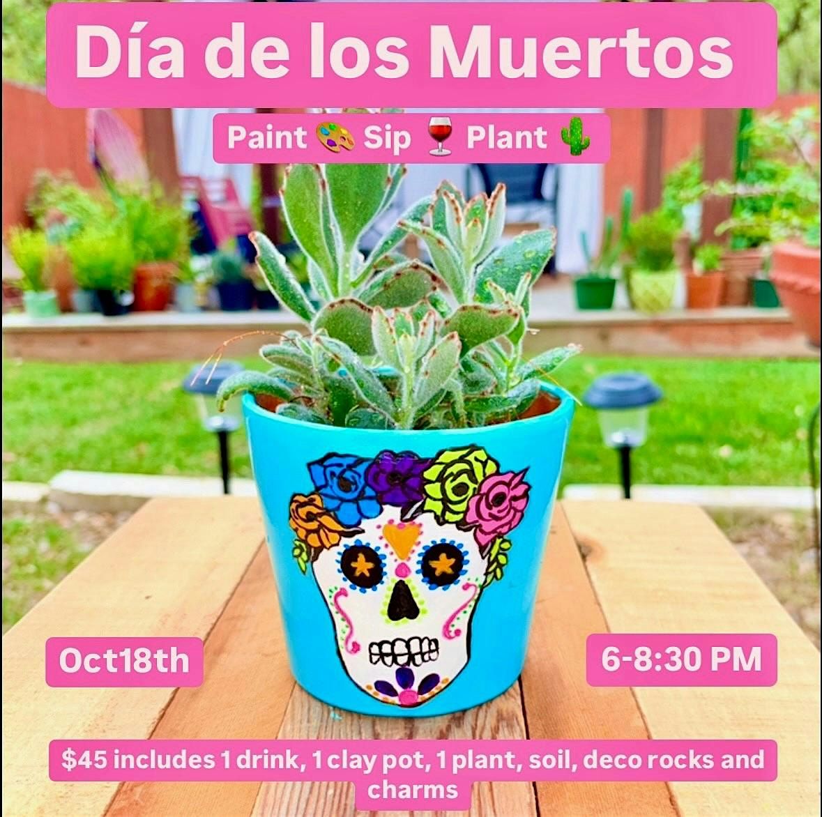 Paint, Sip, and Plant with Macetitas by Gigi (advance purchase necessary), 18 October | Event in San Antonio