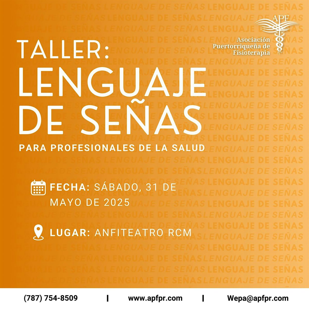 Taller de Señas para Profesionales de la Salud, 31 May | Event in San Juan | AllEvents