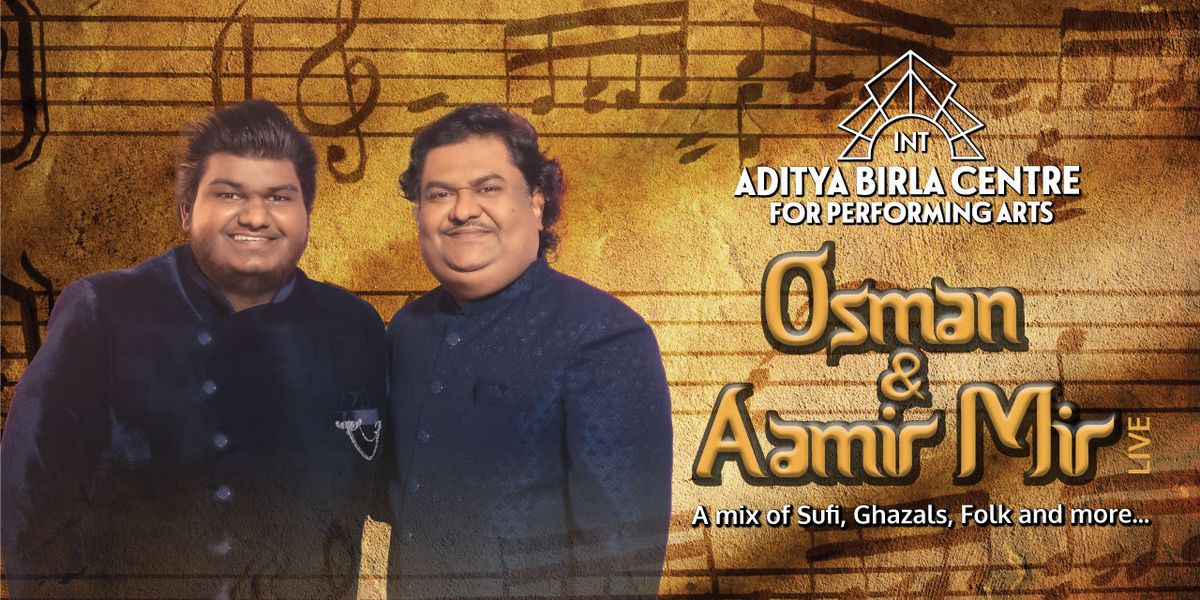 Osman and Aamir Mir Live by INTABCPA, 28 June | Event in Mumbai | AllEvents