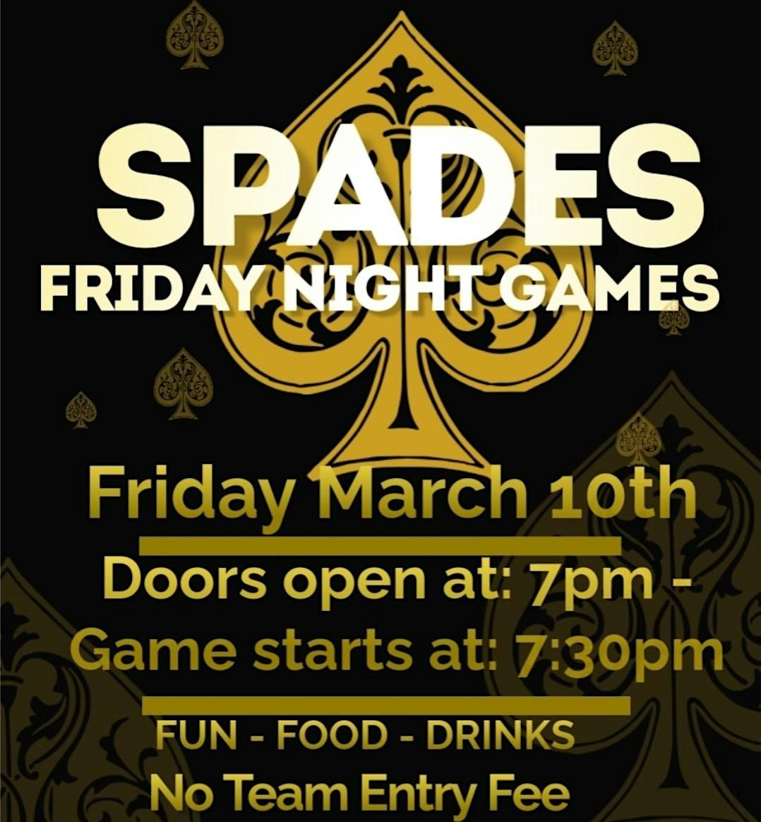 FRIDAY NIGHT SPADES  & CARD PARTY, 12 September | Event in Marietta | AllEvents
