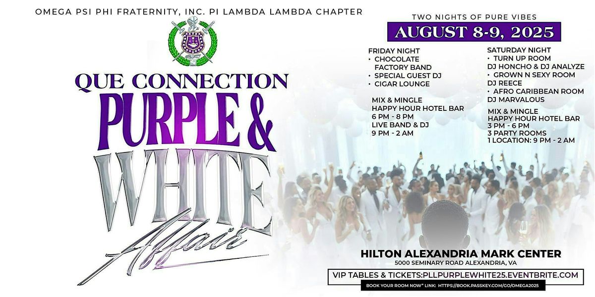 Pi Lambda Lambda Que Connection Purple and White Affair, 8 August | Event in Alexandria | AllEvents