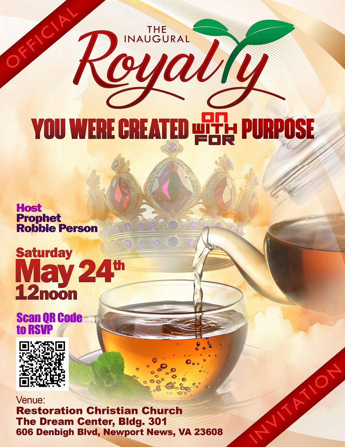 Royalty Annual Tea, 24 May | Event in Newport News | AllEvents