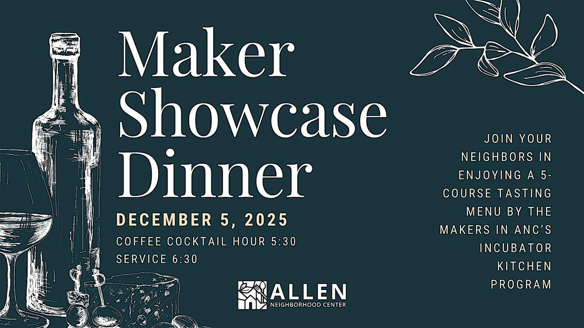 Maker Showcase Dinner, 5 December | Event in Lansing | AllEvents