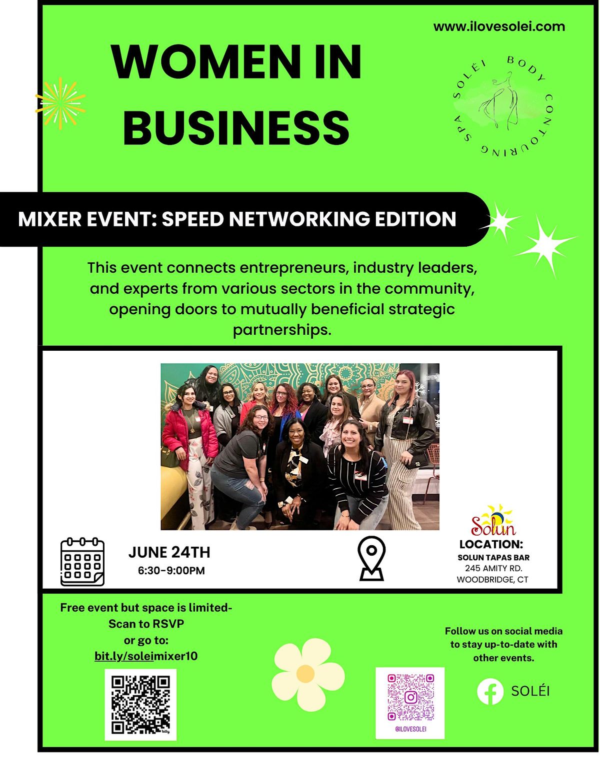 SOLÉI Networking Mixer: June 2025, 24 June | Event in Woodbridge | AllEvents