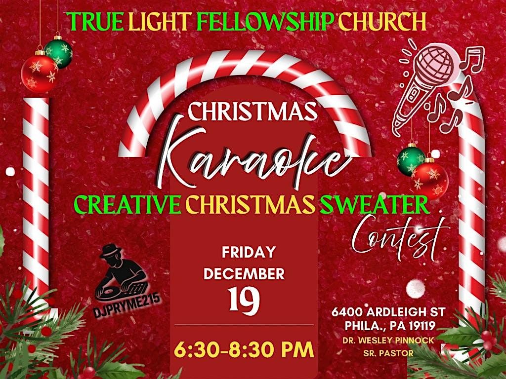 Christmas Karaoke at True Light Fellowship, 19 December | Event in Philadelphia | AllEvents