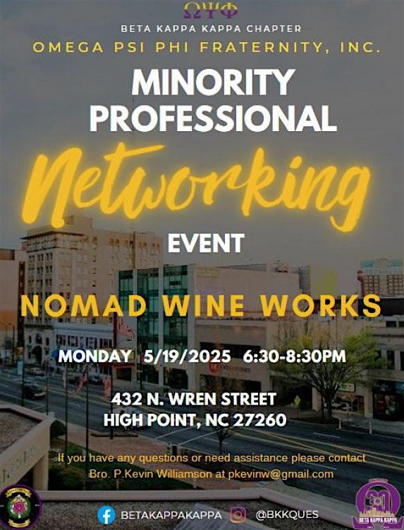 Minority Professional Networking Event, 19 May | Event in High Point | AllEvents