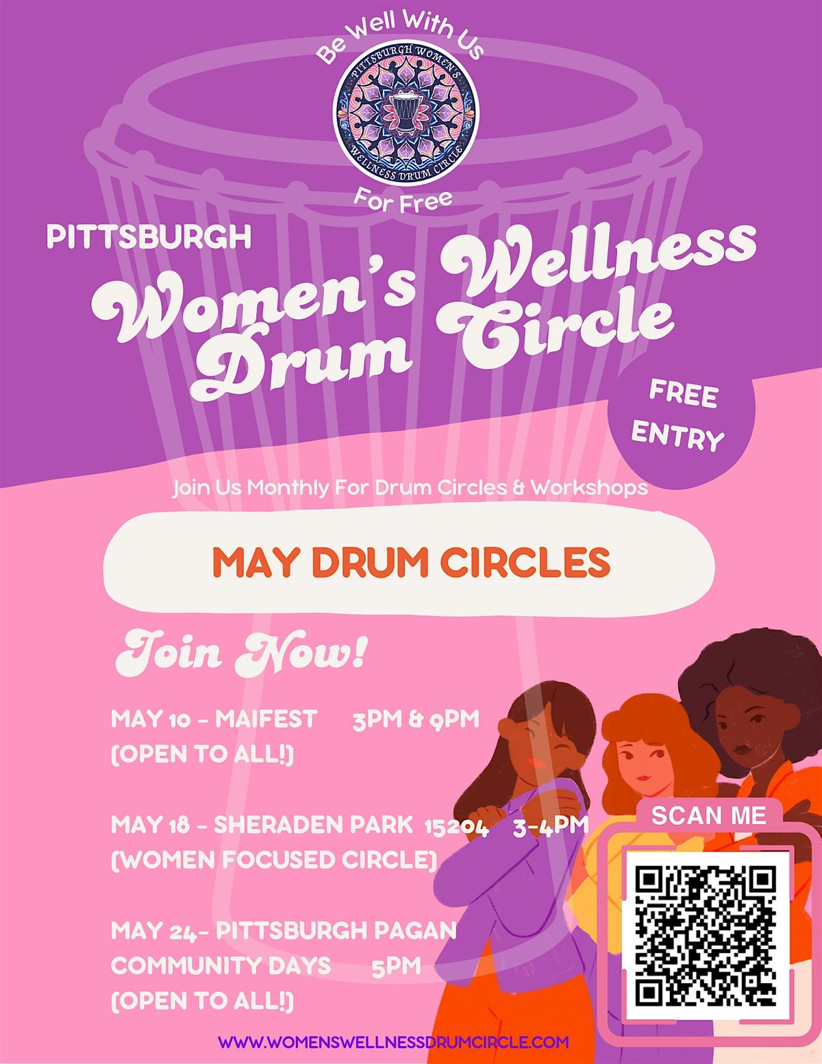 May Drum Circle (FREE!) - Women Focused - BEATS IN THE PARK, 18 May | Event in Pittsburgh | AllEvents