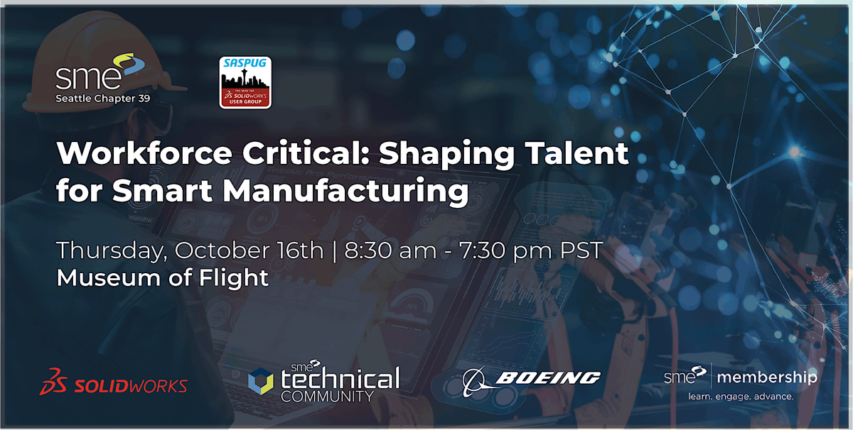 Workforce Critical: Shaping Talent for Smart Manufacturing, 16 October | Event in Seattle | AllEvents