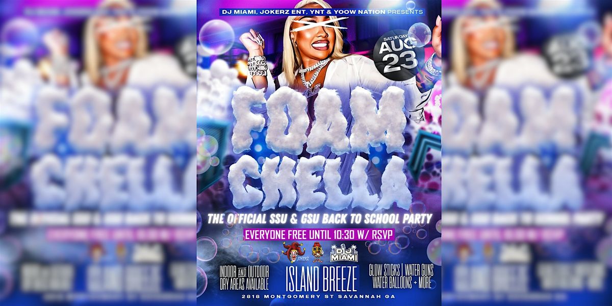 FOAMCHELLA, 23 August | Event in Savannah | AllEvents
