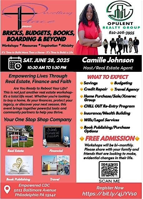 Bricks, Budgets, Books, Boarding & Beyond Workshop, 28 June | Event in Philadelphia | AllEvents