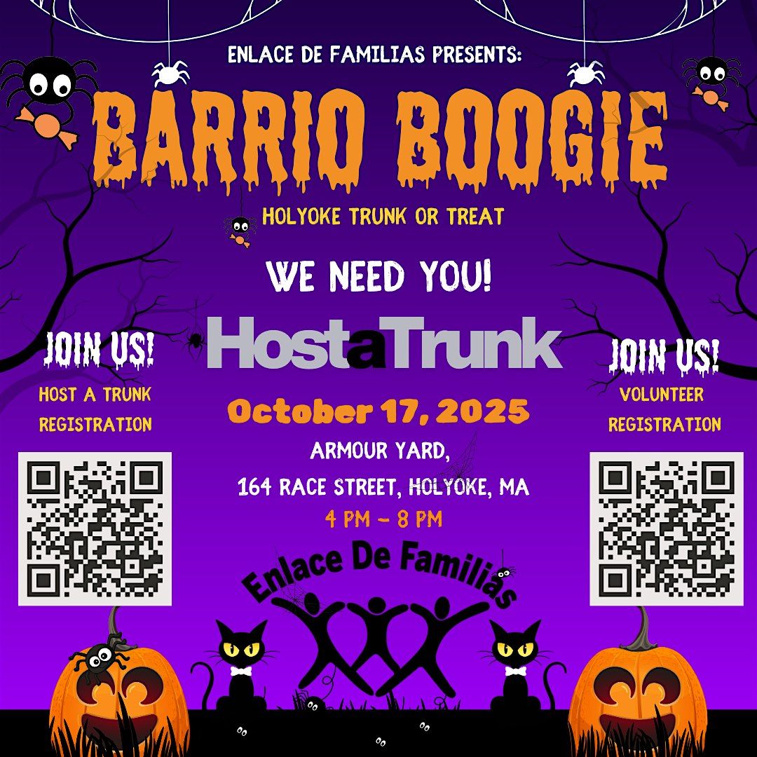 Barrio Boogie: Trunk or Treat, 17 October | Event in Holyoke | AllEvents