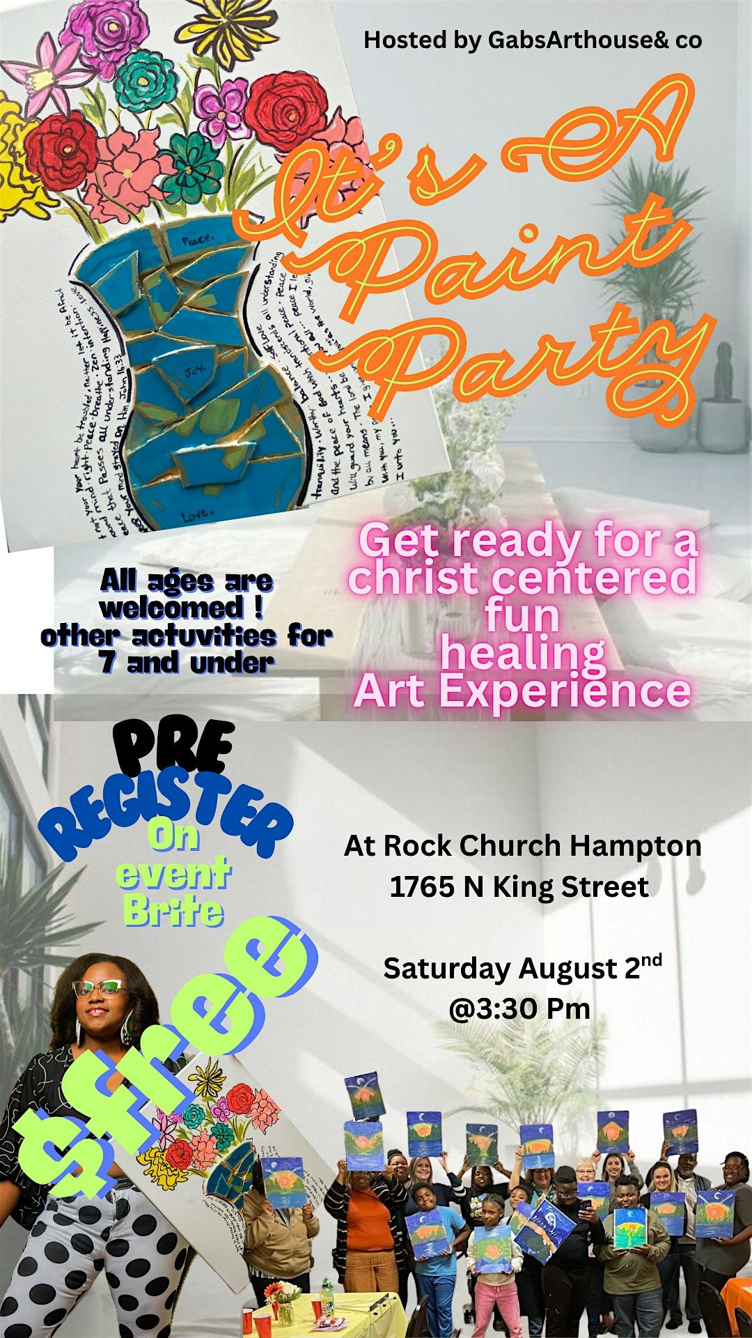 Paint Party, 2 August | Event in Hampton | AllEvents