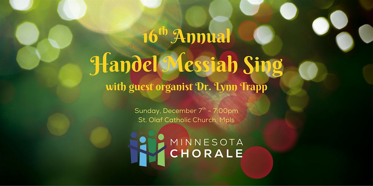 Minnesota Chorale and YOU! Present: Messiah Sing!, 7 December | Event in Minneapolis | AllEvents