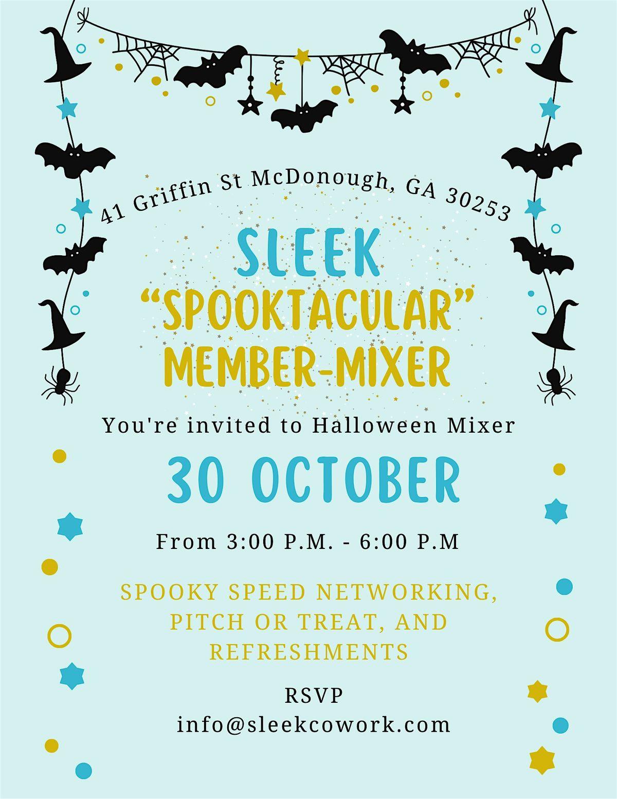 Sleek “Spooktacular” Member-Mixer, 30 October | Event in McDonough | AllEvents
