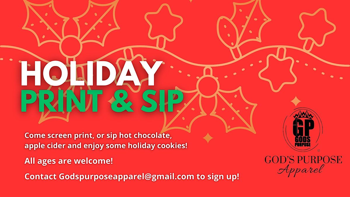 Holiday Print & Sip, 20 December | Event in Appleton | AllEvents