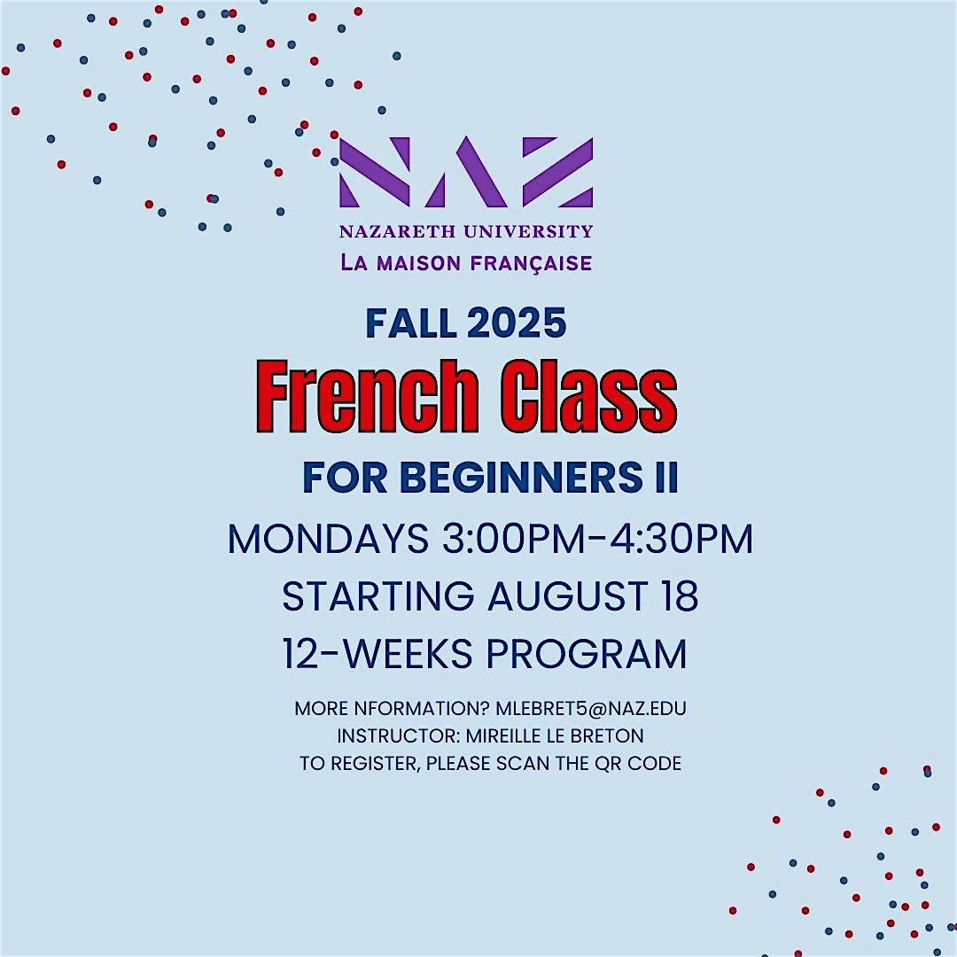 French For Beginners II Class, 18 August | Event in Rochester | AllEvents