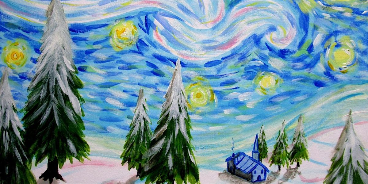 Paint Starry Night At Christmas Time, London, 14 December | Event in London | AllEvents